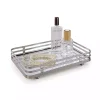 Satin Nickel Mirrored Vanity Tray