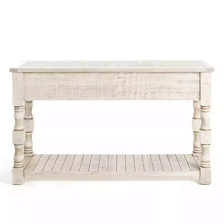Savannah Cream Distressed Console Table