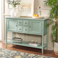 Seafoam Green 4-Drawer Charlotte Sideboard
