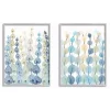 Seaweed Plants Framed Canvas Art Prints, Set of 2