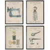Sewing Patents Framed Art Print