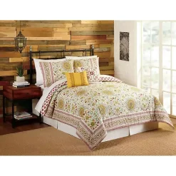 Shyla Yellow Vinework Queen 5-pc. Comforter Set