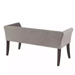 Silver Gray Melinda Accent Bench