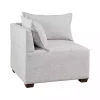 Silver Gray Modular Corner Accent Chair