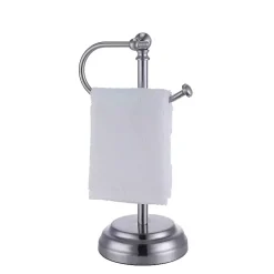 Silver Hook Countertop Towel Holder