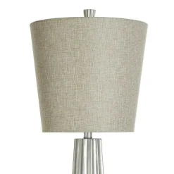 Silver Leaf Tapered Buffet Lamp