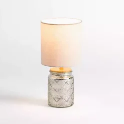 Silver Mercury Glass Mini Table Lamp