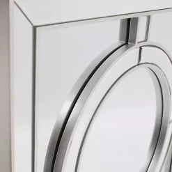 Silver Windowpane Square Wall Mirror