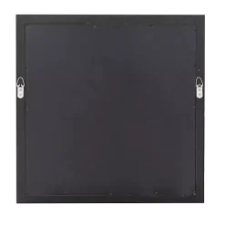 Silver Windowpane Square Wall Mirror