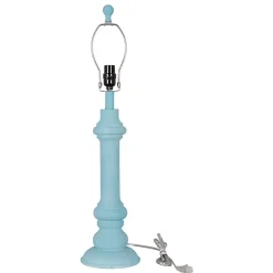 Sky Blue Coastal Ariel Table Lamps, Set of 2