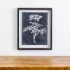 Slate Floral II Framed Art Print