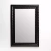 Sloan Black Grooved Wall Mirror