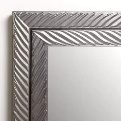Sloan Silver Grooved Wall Mirror