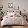 Soft Pink Tufted King 3-pc. Comforter Set