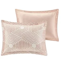 Soft Pink Tufted King 3-pc. Comforter Set