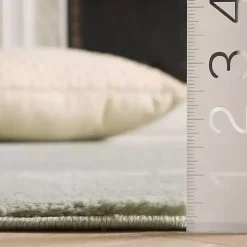 Solid Sage Green Revive Area Rug, 5x7