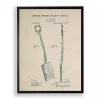 Spade Patent Framed Art Print