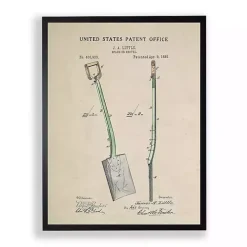 Spade Patent Framed Art Print