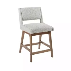 Speckled Gray Boomerang Modern Counter Stool