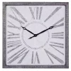 Square Galvanized Metal Wall Clock
