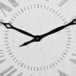 Square Galvanized Metal Wall Clock