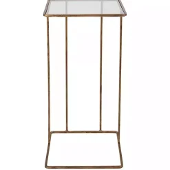 Square Gold Camus Accent Table