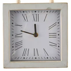 Square Wood Beaded Wall Clocks, Set of 3