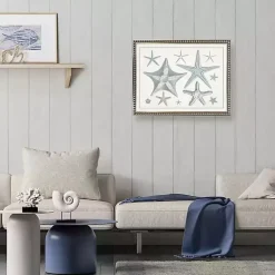 Starfish Collage Bronze Framed Art Print