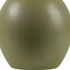 Stella Green Mini Table Lamp with Woven Shade