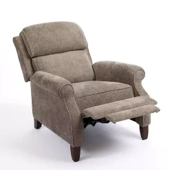 Stone Handwoven Upholstered Recliner