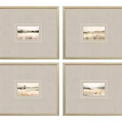 Subtle Landscapes Framed Art Prints, Set of 4