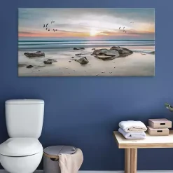 Sunset Flight Giclee Canvas Art Print