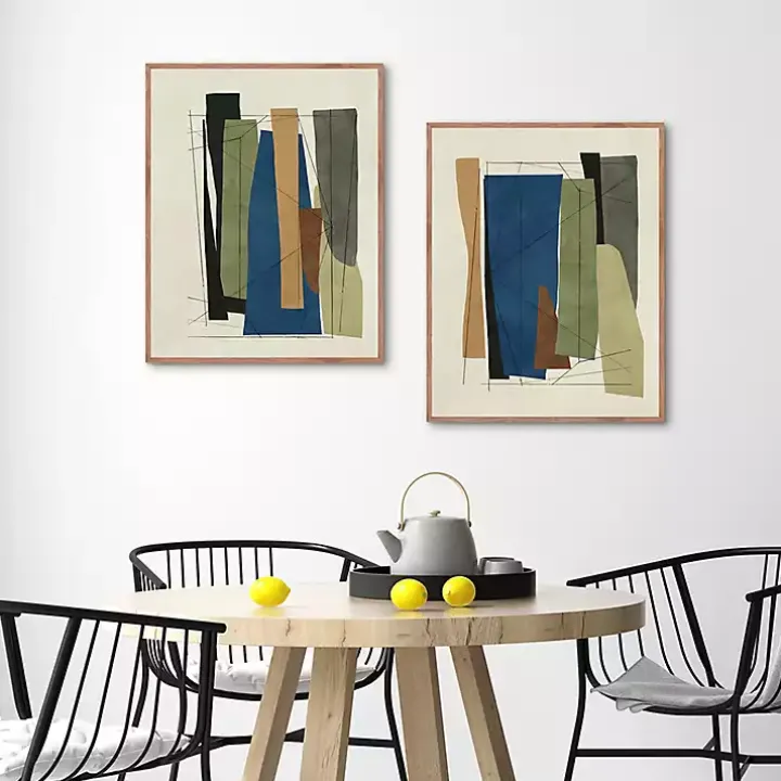 Synch Abstract 2-pc. Framed Canvas Art Set
