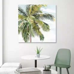 Tall Palm Canvas Art Print, 35x35 in.