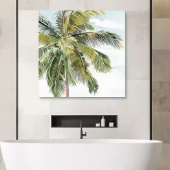 Tall Palm Canvas Art Print, 35x35 in.