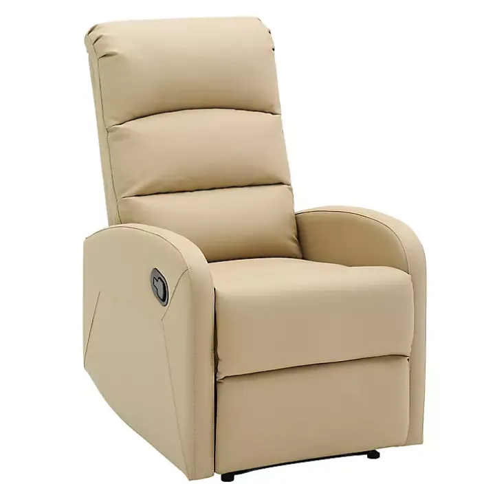 Tan Faux Leather Dormi Recliner