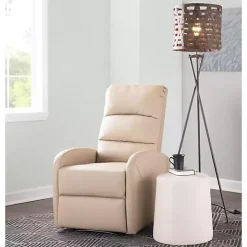 Tan Faux Leather Dormi Recliner