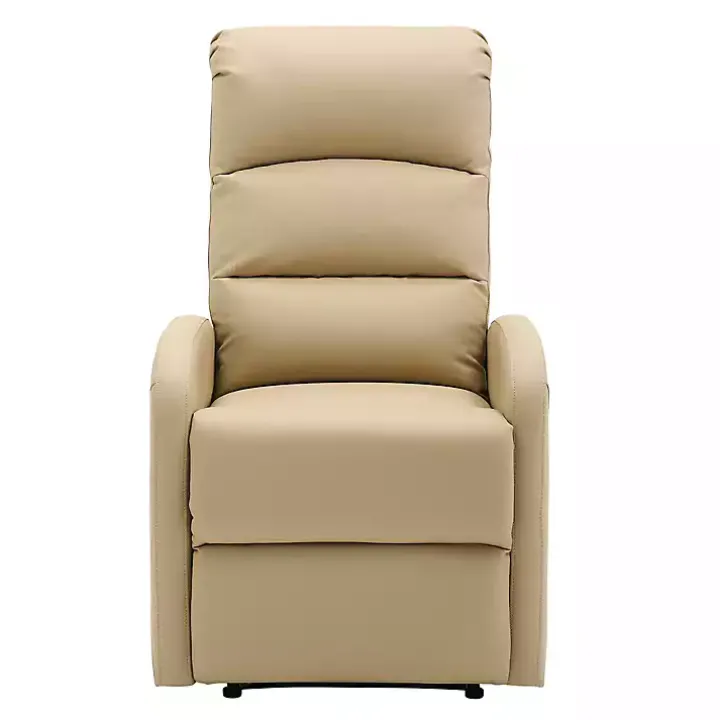 Tan Faux Leather Dormi Recliner