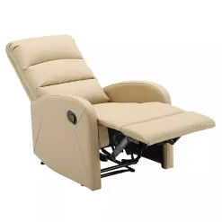 Tan Faux Leather Dormi Recliner
