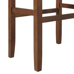 Tan Faux Leather Madison Walnut Bar Stool
