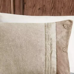 Tan Faux Suede 7-pc. King Comforter Set