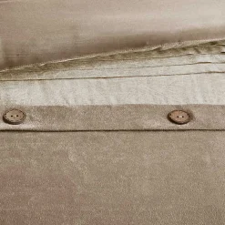 Tan Faux Suede 7-pc. King Comforter Set