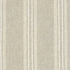 Tan Striped Upholstered Wood Frame Armchair