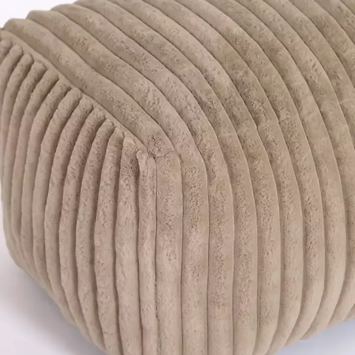 Taupe Comfy Foam Lounge Ottoman