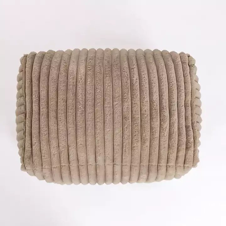 Taupe Comfy Foam Lounge Ottoman