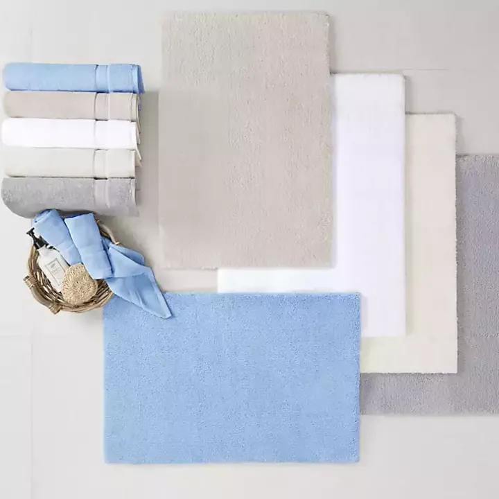 Taupe High Pile Marshmallow Bath Mat, 30 in.