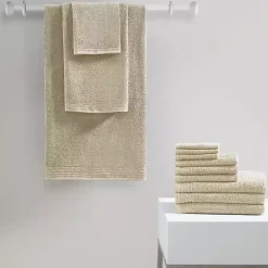 Taupe 12-pc. Cotton Quick Dry Bath Towel Set