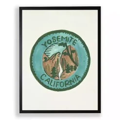 Teal Yosemite Framed Art Print