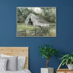 The Old Barn Framed Canvas Art Print