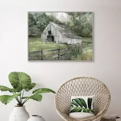 The Old Barn Framed Canvas Art Print